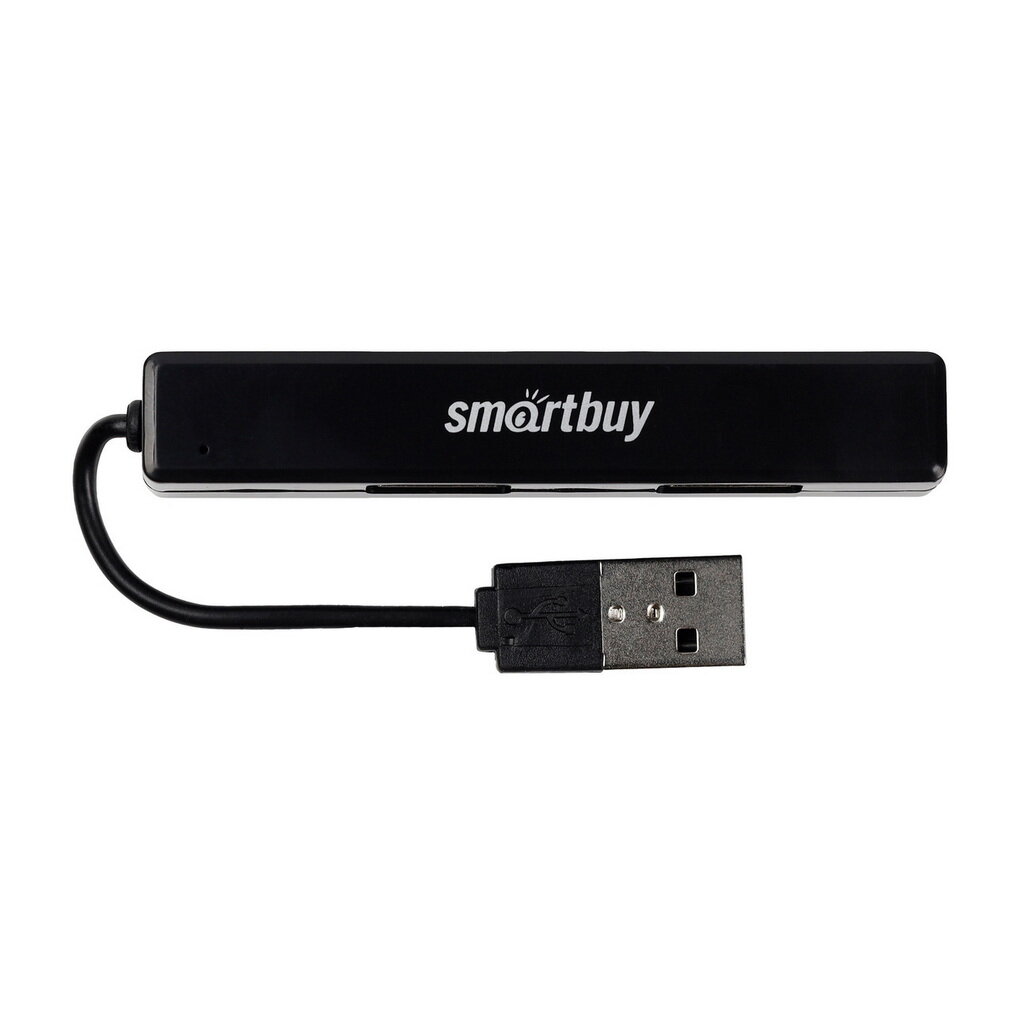 USB HUB, хаб на 4 порта Smartbuy USB 2.0 (SBHA-408-K) черный