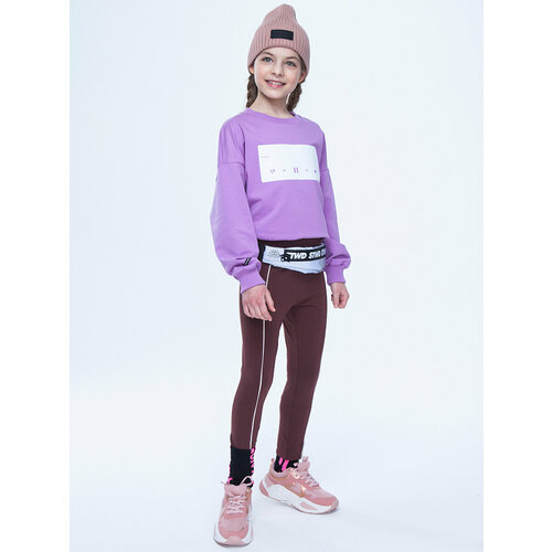 Комплект одежды Nota Bene, размер 140, коричневый, фиолетовый