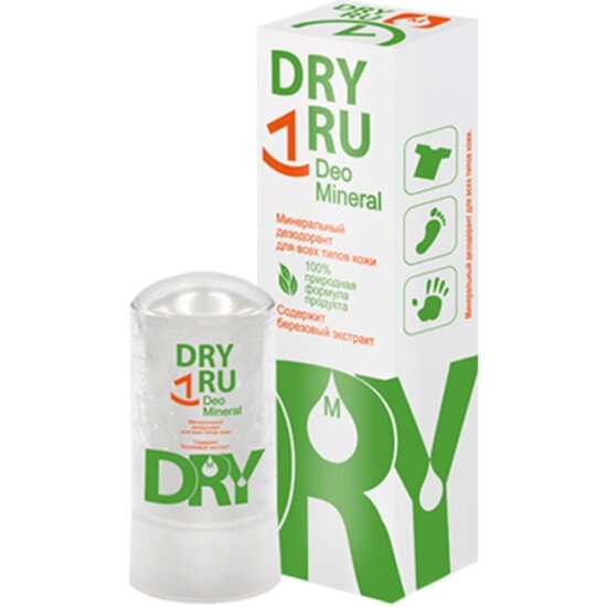 Минеральный дезодорант для тела Dry RU Mineral, 60 г