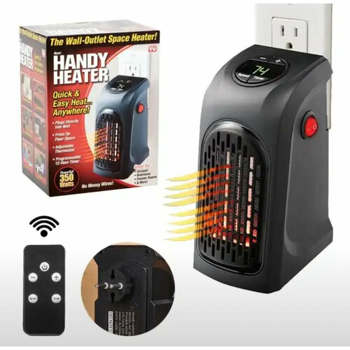 Портативный мини обогреватель тепловой вентилятор Handy Heater 400 Вт с пультом ду 903₽