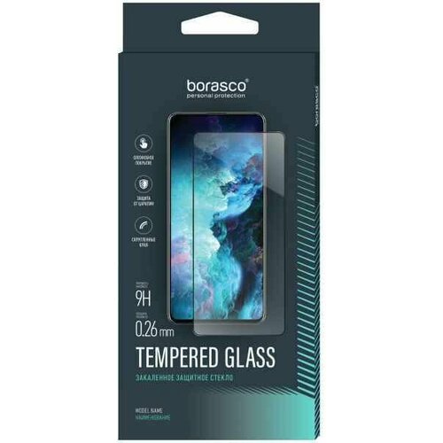 BoraSCO Защитное стекло Full Glue для Tecno Camon 19 Neo black (Черный)