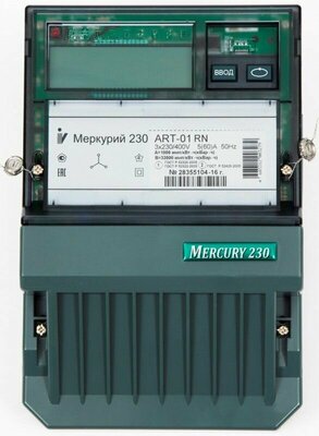 Счетчик электроэнергии Меркурий-230АРТ-01 /2014гвыпуска , INCOTEX, 3-фазный, 5 - 60А, шкаф 4T, 230АРТ-01