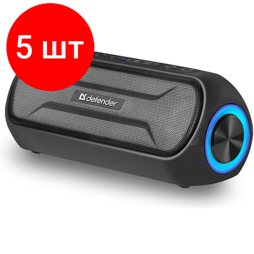 Комплект 5 штук, Акустическая система Defender Enjoy S1000 20Вт, Bluetooth (65688) колонка портативная музыкальная bluetooth беспроводная с блютуз defender enjoy s1000 20вт черная bt aux с подсветкой