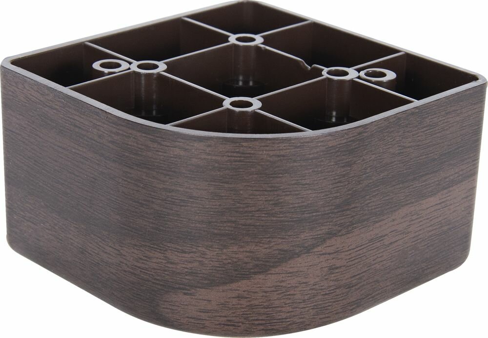 Опора для мебели 85х85х50 мм, цвет темное дерево Левша - фото №7