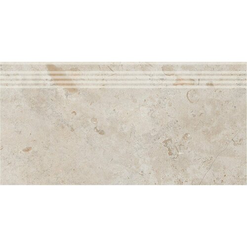 Плитка из керамогранита KERAMA MARAZZI DD205420R\GR Про Лаймстоун бежевый темный натуральный обрезной Ступень 30x60 (цена за 1 шт) плитка из керамогранита kerama marazzi dd205400r 2 про лаймстоун бежевый темный натуральный обрезной подступенник 14 5x60