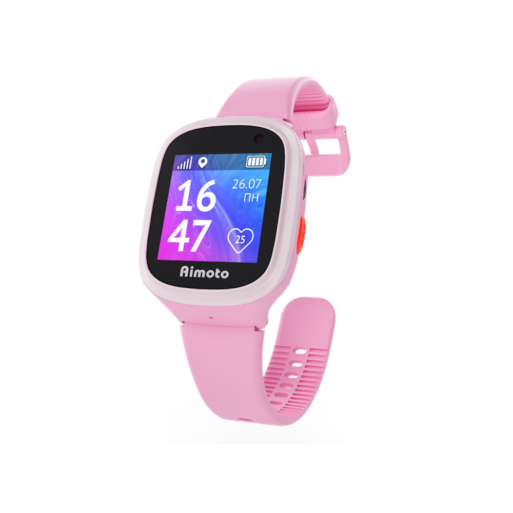 Детские часы с GPS, с прослушкой Aimoto Start 2 (Розовый)