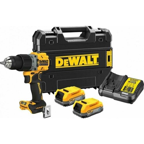 Дрель-шуруповерт аккумуляторная DeWALT DCD 805 E2T ударная DCD805E2T-QW дрель шуруповёрт dewalt dcd805e2t qw