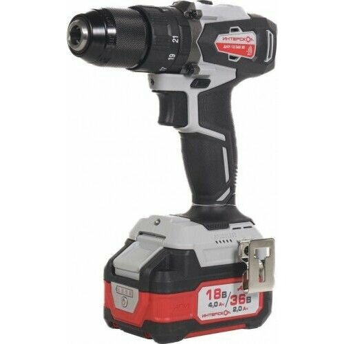 Дрель-шуруповерт аккумуляторная ИНТЕРСКОЛ ДАУ-1336В 50 ударная 8502270 79155₽