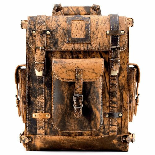 Рюкзак KoЖinka Максимус 3, фактура матовая, коричневый