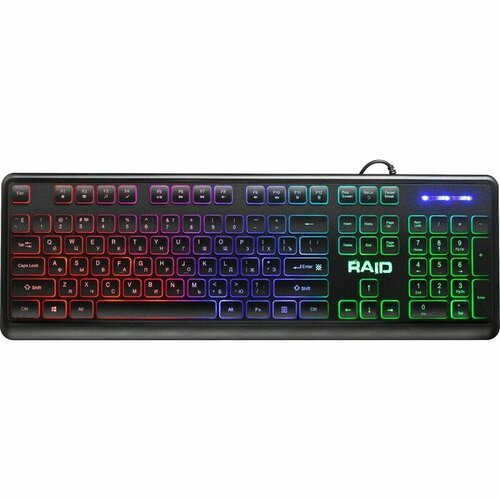 Клавиатура Defender Raid GK-778DL игровая проводная мембранная подсв104 кл USB чёрная 151300₽