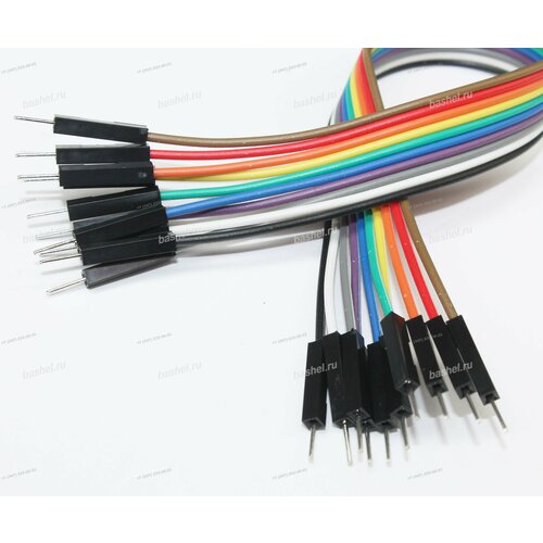 Jumper Wire 1-pin 254-pitch MM 200мм 10шт Набор макетных перемычек электротовар 494₽
