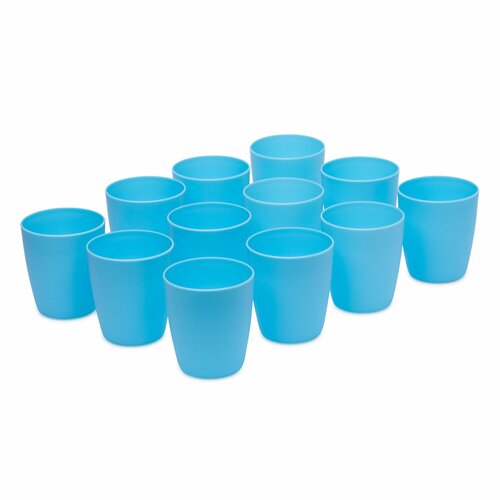 Стаканы пластиковые наборы из 12 шт объемом по 250мл многоразовые 365₽