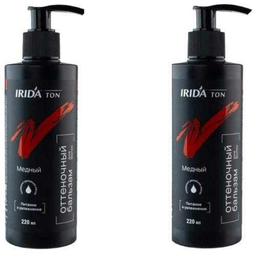 IRIDA Бальзам оттеночный для волос Irida Ton тон Медный 220 мл 2 шт 978₽