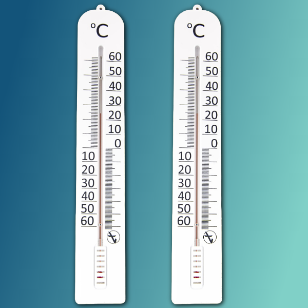 Термометр фасадный уличный большой 40х6.5 см ТБ-45М 2 шт