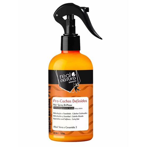 Real Natura Hair Spray Bi-Phase Pro-Cachos Definidos 300 мл