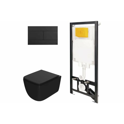 Комплект инсталляции OLI 886914SLO3PN41831BM Сет Инстал OLI 80 ECO панель OLI Slim черн Унитаз Point Меркурий PN41831BM чёрный 50118₽