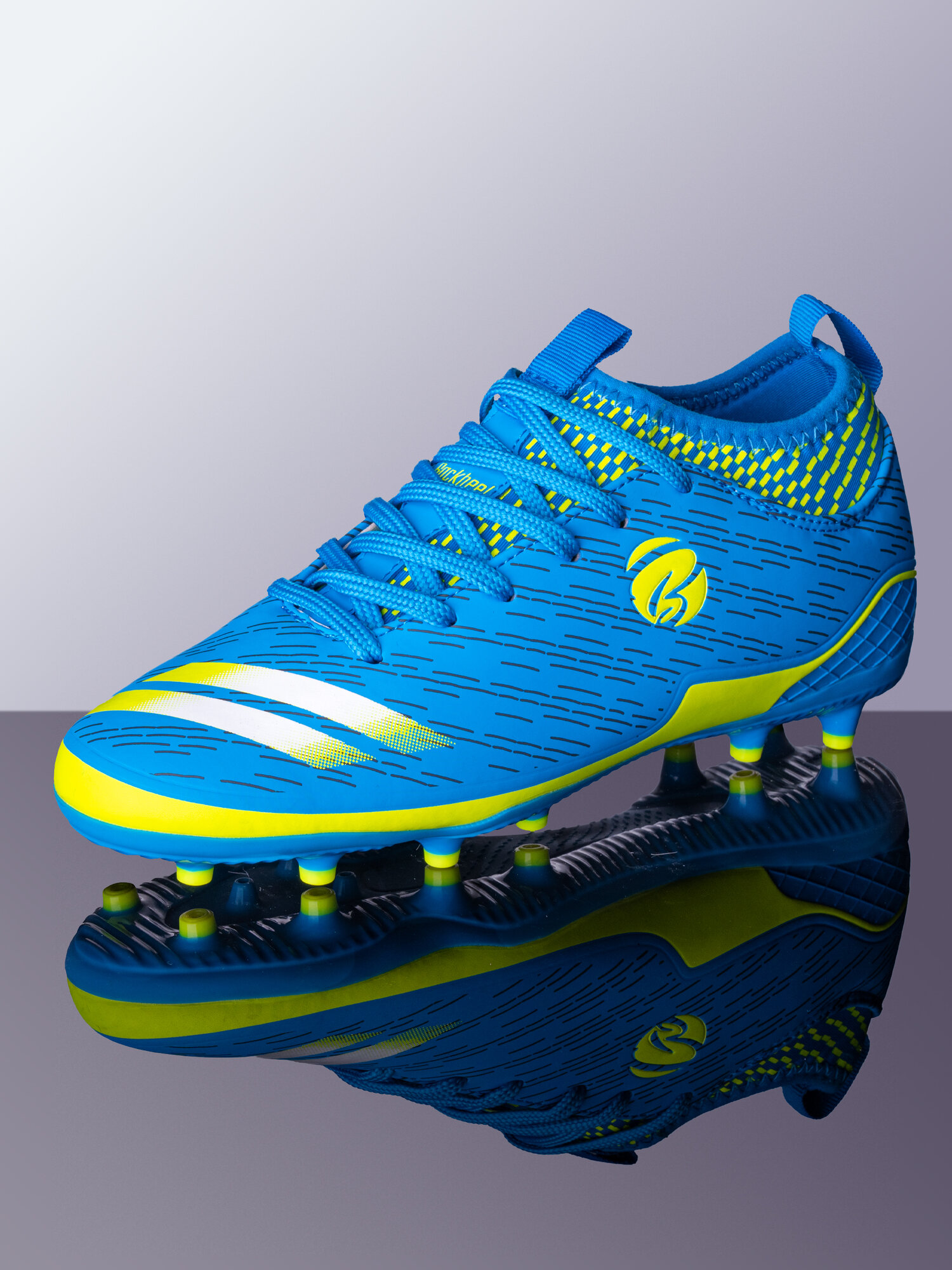 Спортивные бутсы футбольные с шипами мужские Backheel BLUE 210667 размер 40