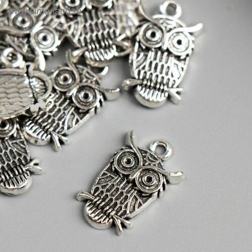 Декор металл для творчества Совушка на ветке А11025 22х14 см 10шт 381₽