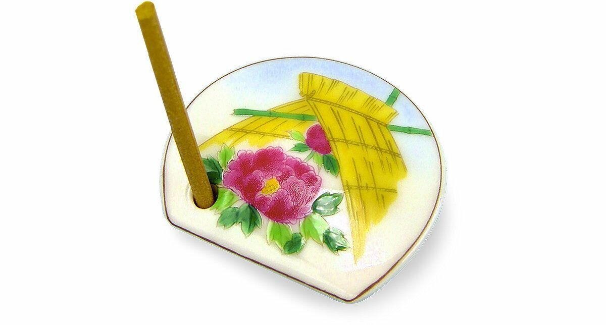Подставка под аромапалочки Shoyeido, Зимний пион, 3.5 x 3.5 cm, Япония