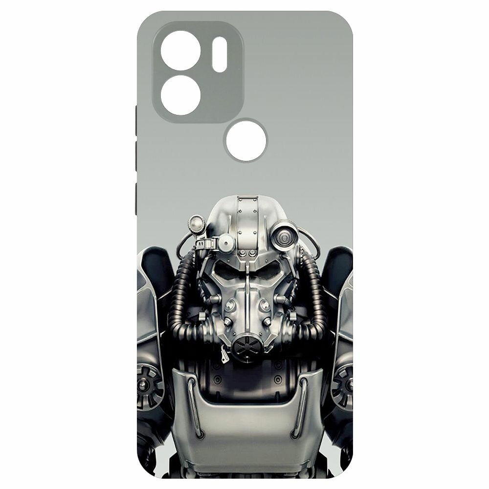 Чехол-накладка Krutoff Soft Case Фоллаут (Fallout) - Братство стали для Xiaomi Poco C51 черный