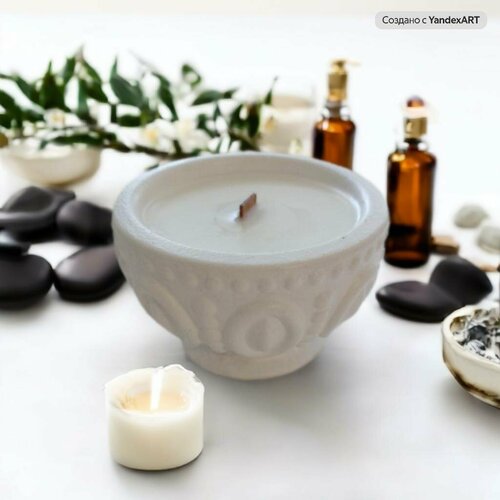 Свеча ароматическая 9*6см 100мл, аромат 