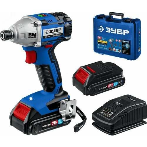 Винтоверт бесщеточный 20В 2 АКБ 2Ач в кейсе Профессионал 17496₽