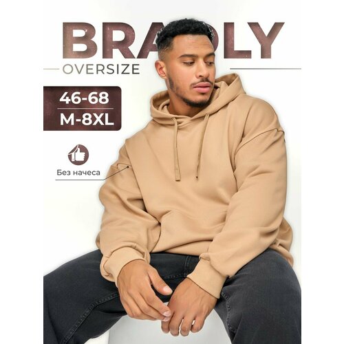 фото Худи bradly, размер 50, , коричневый/бежевый