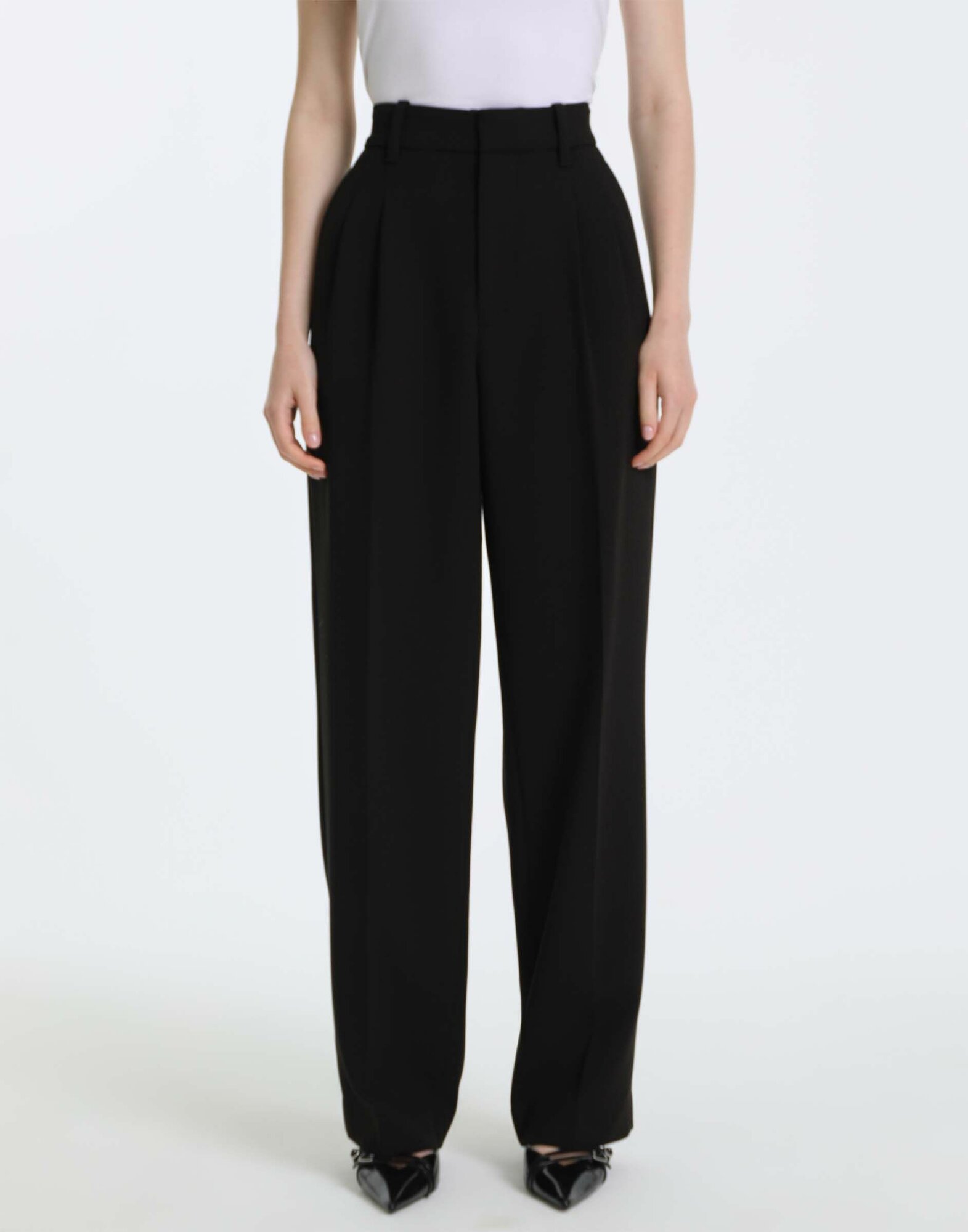 Брюки Gloria Jeans Back To Office, размер 38/158, черный — фото 1