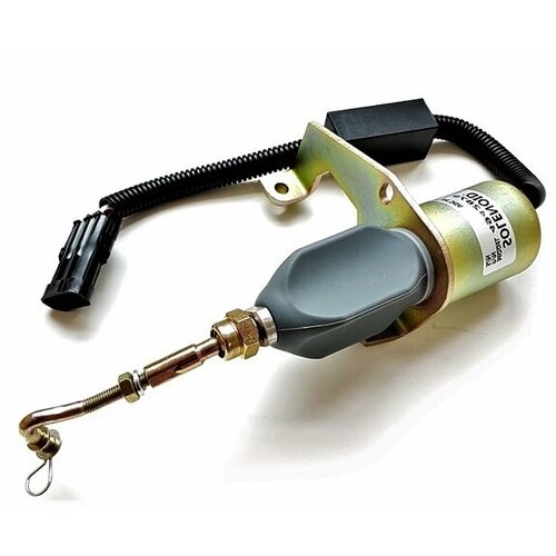 Клапан отсечки топлива соленоид Cummins 6ISLe 6CT QSL круглые контакты 4144₽