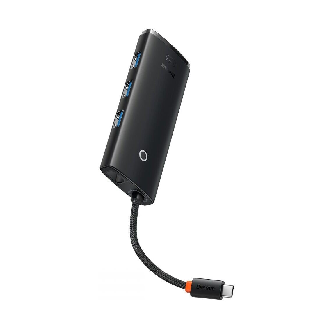 Хаб Baseus WKQX030301 Lite Series 4-Port Type-C HUB Adapter (Type-C to USB 3.0*4) 25cm Black