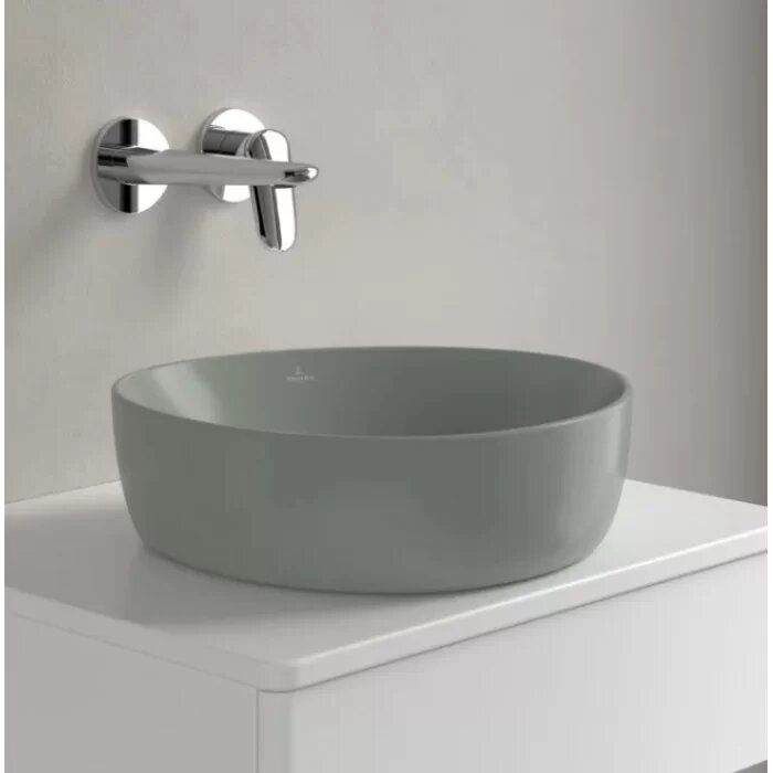 Раковина Villeroy & Boch 40 Morning Green CeramicPlus, без перелива - фото №4