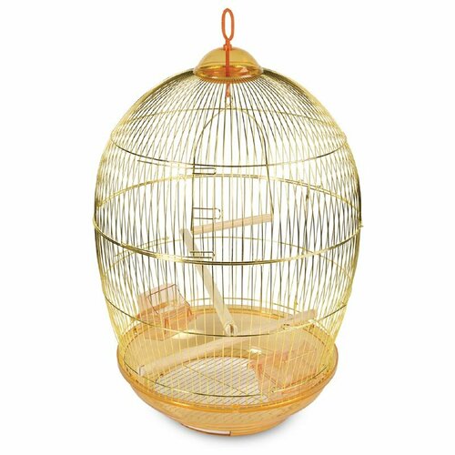 Клетка для птиц с выдвижным поддоном, Triol 480G, размер 48 х 48 х 76,5 см, цвет - золотой, 50611015