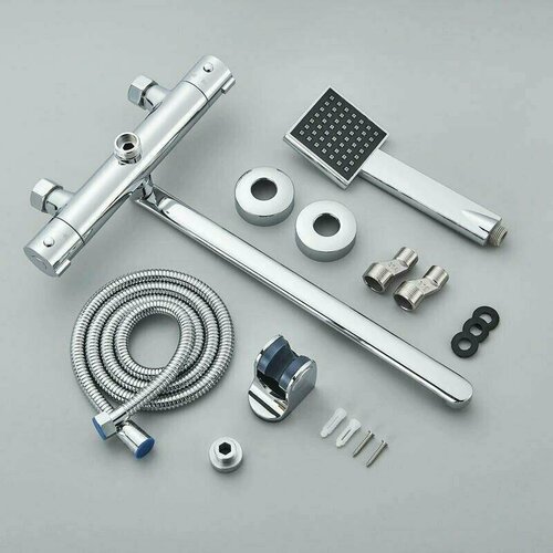 Смеситель термостатический для ванны и душа с длинным изливом и лейкой 9390₽