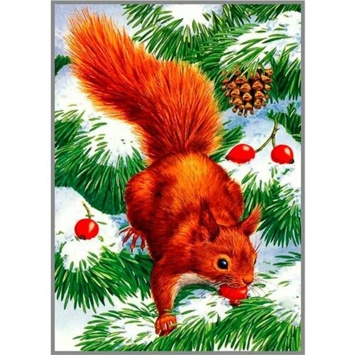Алмазная мозаика 21x28 см. Картина стразами. MILATO 