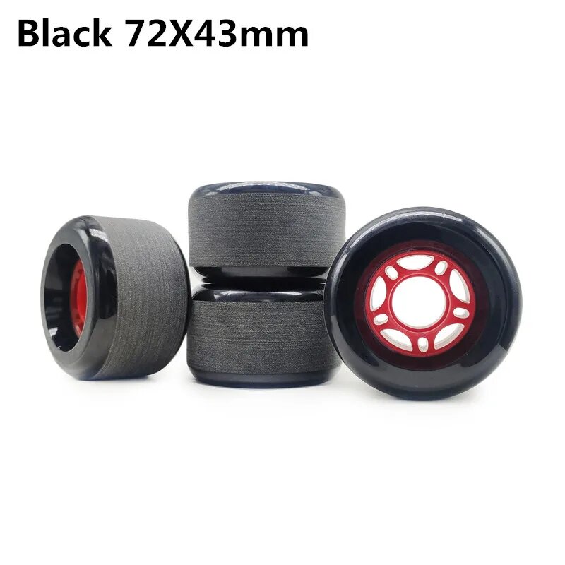 4 шт./лот колесо для скейтборда с матовой поверхностью и диаметром 72 мм и 70 мм аксессуары для скейтборда 82A черные длинные аксессуары для дрифта