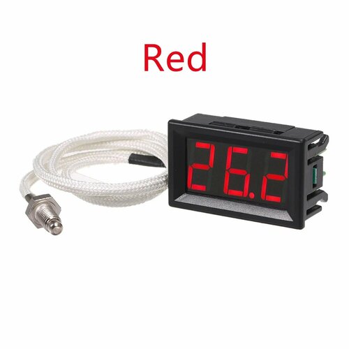 Промышленный термометр RUIBOZHI K-типа 12В -30800C Red 450₽