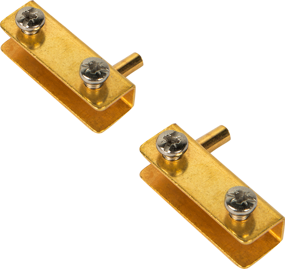 Петля мебельная HG001 140x100 мм для стеклянного фасада металл цвет золото