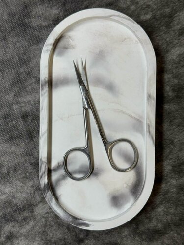 Изображение товара Ножницы маникюрные SAMO PROFESSIONAL К-08, нержавеющая сталь, изогнутые