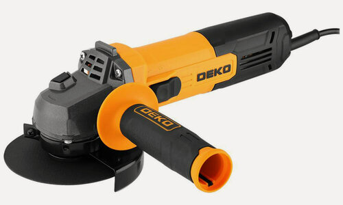 Изображение товара Угловая шлифовальная машина (болгарка) Deko AG750DK, 125 мм, 750 Вт, оранжевый