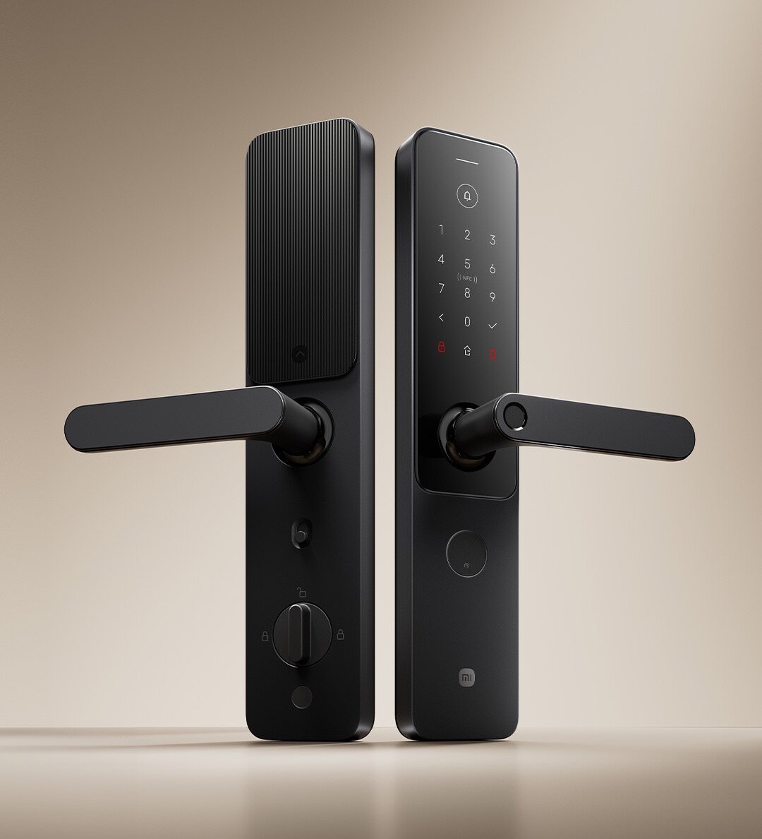 Умный замок Xiaomi "Smart Door Lock" E30 2025, 9 видов открытия, черный