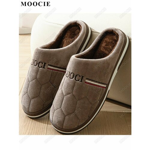 фото Тапочки moocie, размер 45-47eu, коричневый