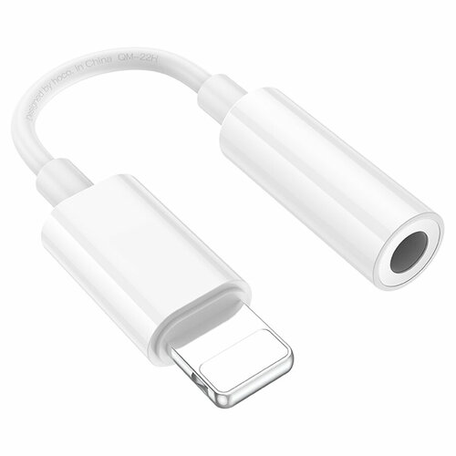 ПереходникАдаптер HOCO LS34 Original Lightning m - Jack 35 f 8 см белый 1310₽