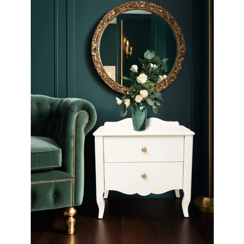 Тумба прикроватная Асти PRIME 2 ящ. h= 57.4 см цвет: белый