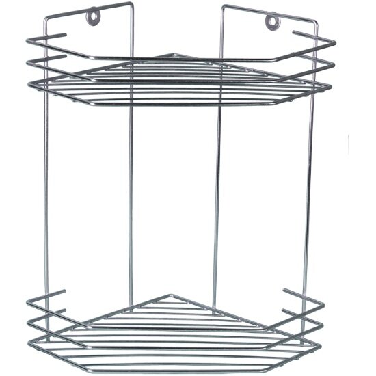 Полка Rosenberg для ванной двухъярусная угловая (RUS-385061-2 New)