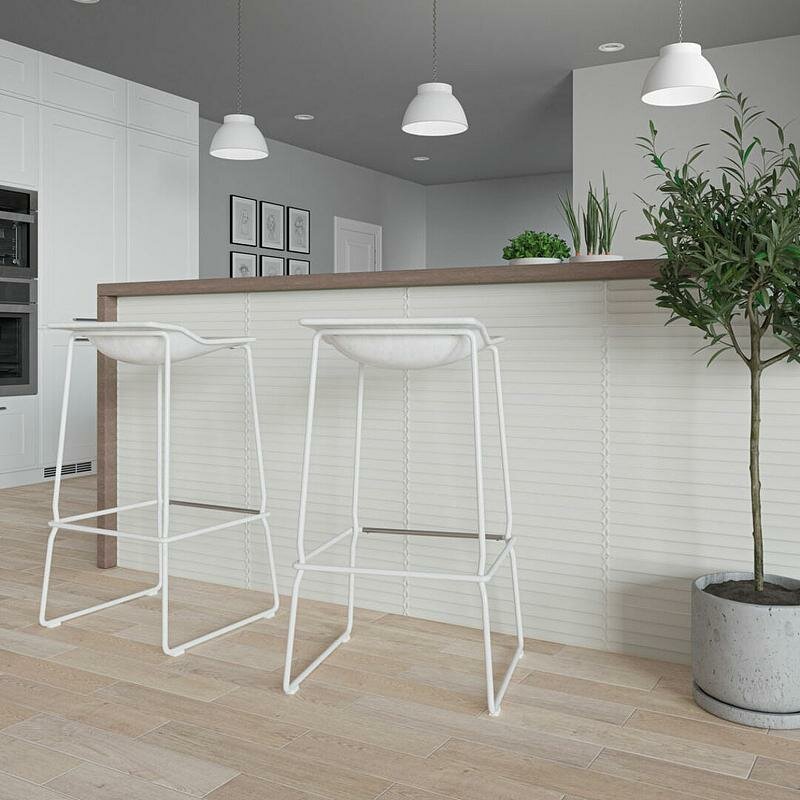Керамическая плитка Plinto In White Matt 78803292 настенная 10,7х54,2 см