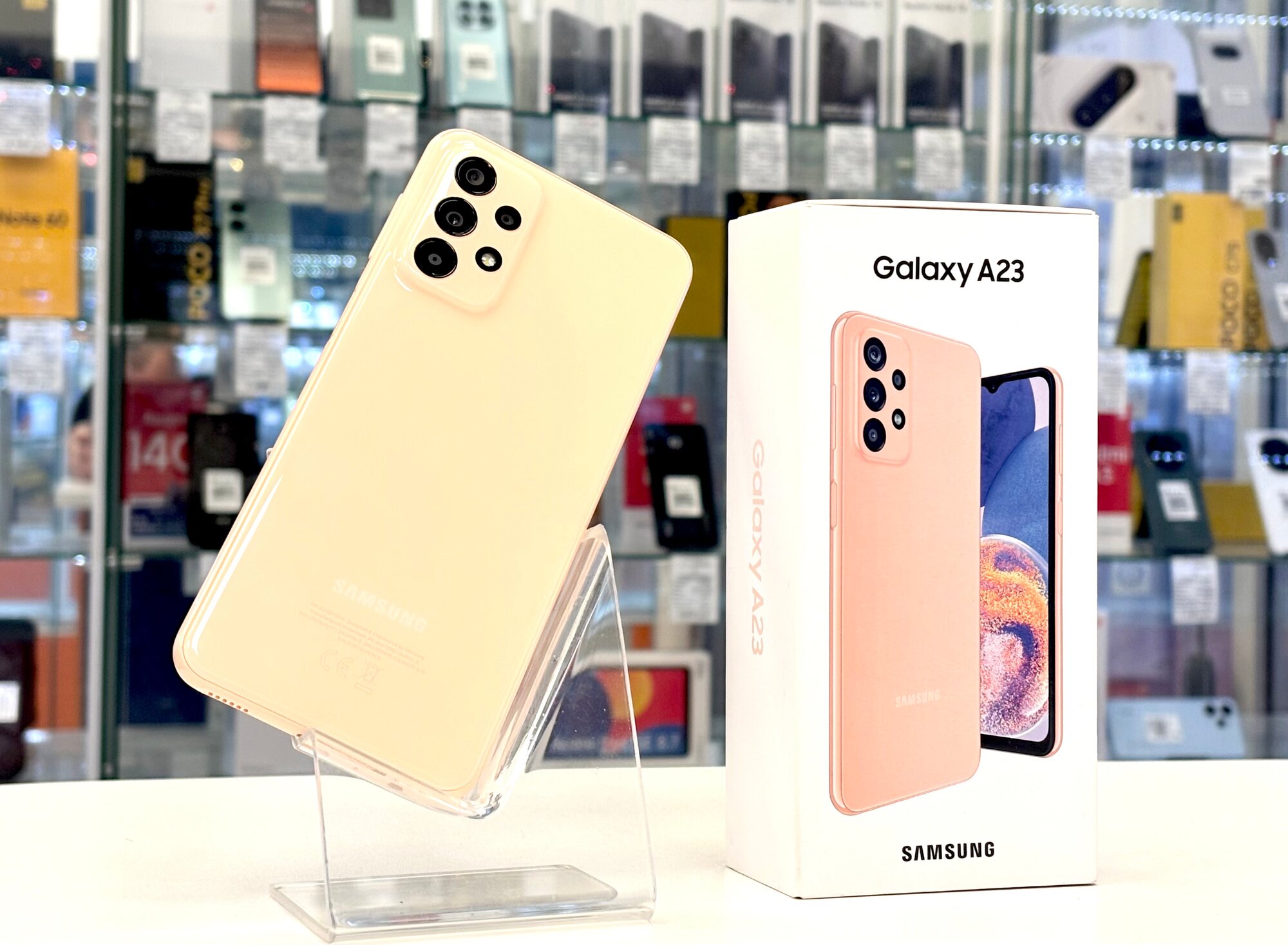 Смартфон Samsung Galaxy A23 4/128 ГБ, Dual nano SIM, оранжевый