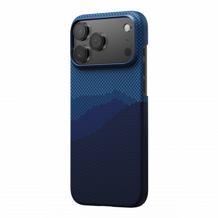 PITAKA Edge Case Moment · Over the Horizon (PitaTap™) для iPhone 17 Pro Max – ультратонкий MagSafe чехол из арамидного волокнa