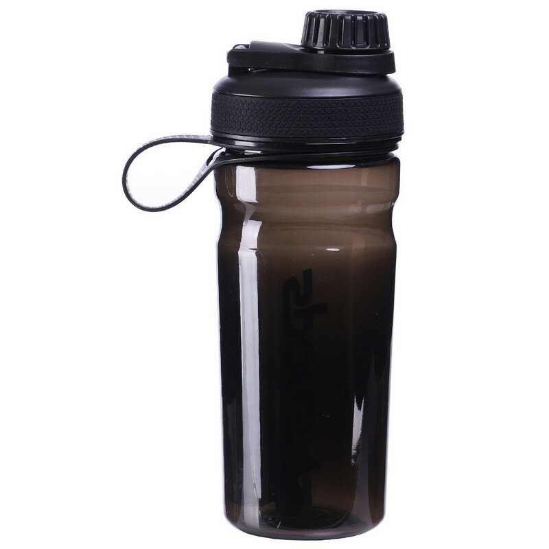 Спортивный шейкер бутылка 600 мл для воды и протеина с крышкой и ремешком для фитнеса и тренировок