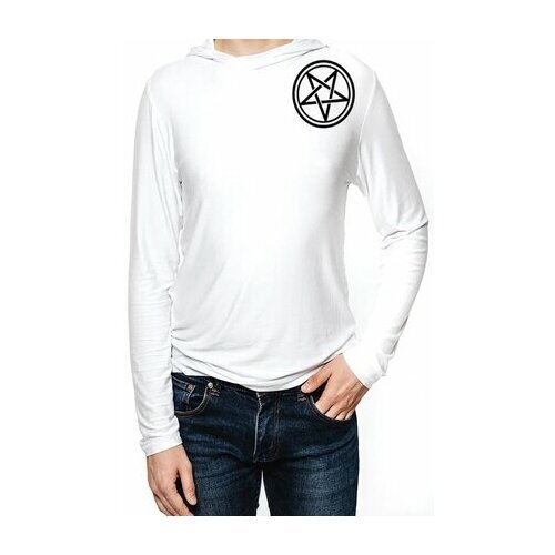 фото Лонгслив с принтом вуду анархист белый из линейки анархия godis ип бардышев алексей валентинович