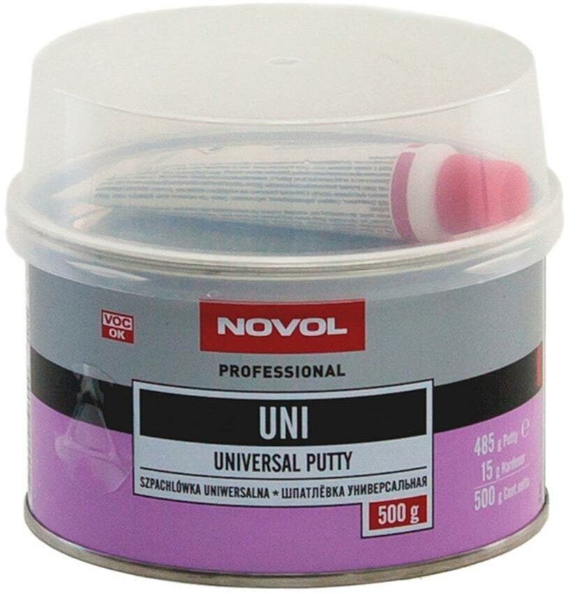 Шпатлевка автомобильная универсальная Novol UNI Universal Putty 0,5 кг.